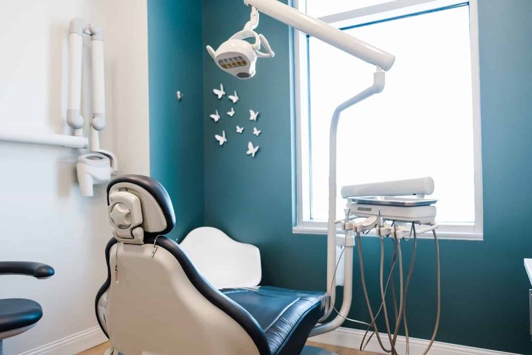 A dental exam room.