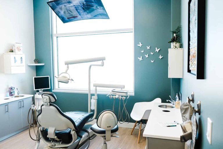 A dental exam room.